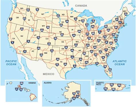 Map Of The Interstate Highway System 2018 Gas Tax Interstate