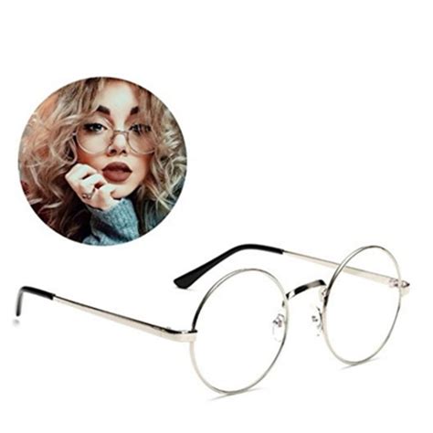 retro round frame glasses frame ultralight men women fashion flat mirror myopia glasses eyewear