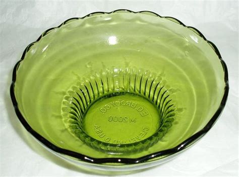 vintage green glass bowl e o brody dish series by divadecades vintage green glass green