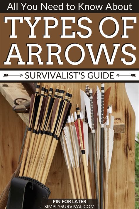 All You Need To Know About Types Of Arrows Survivalists Guide