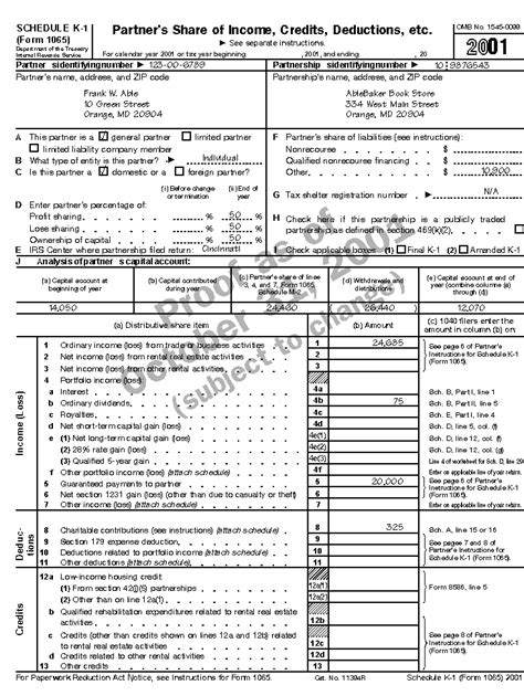 Tax Form 1065 Instructions