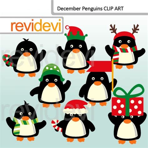 Cliparts December Penguins Clip Art Christmas Clipart Clip Art