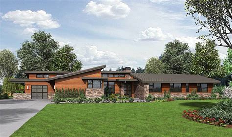 Stunning Contemporary Ranch Home Plan 69510am Architectural Designs