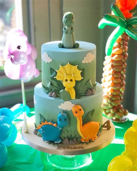 Little Dinosaurs 🦕 Dinosaur Birthday Cakes Dino Baby Shower Boys