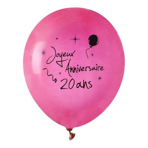 Maybe you would like to learn more about one of these? Ballons latex fuschia 20 ans, décoration de salle anniversaire