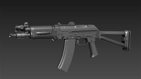 Aks 74u 3d Model Turbosquid 1400156