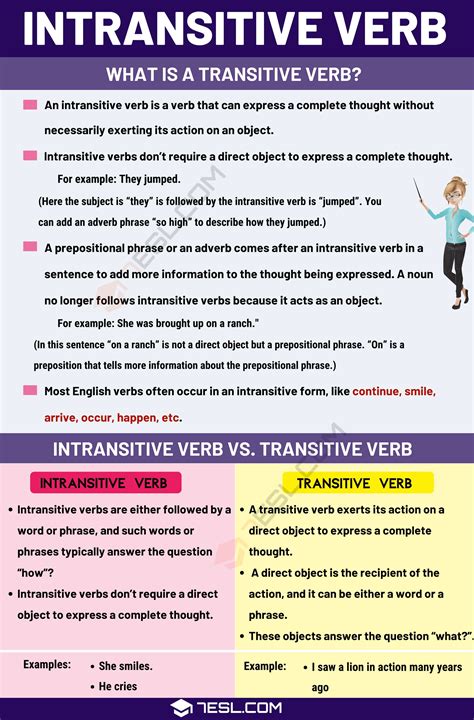 Intransitive Verb Definition Types And Useful Examples Of