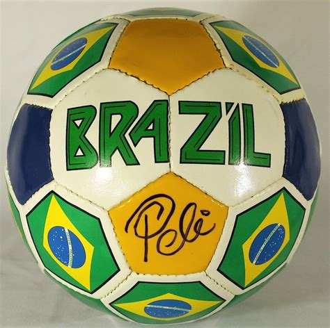 Pele Signed Brazil Soccer Ball Psa Coa Pristine Auction
