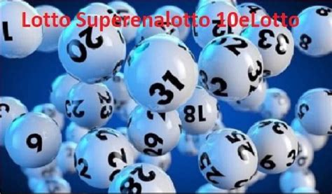 Estrazioni Del Lotto E Numeri Vincenti Superenalotto Dioggi 5 Gennaio