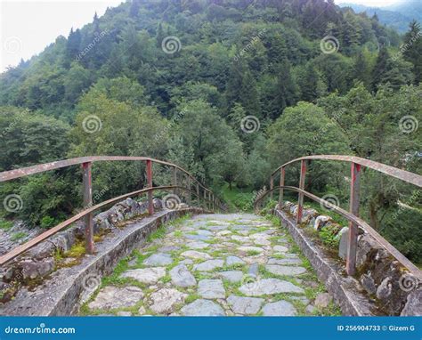 Senyuva Stone Bridge Over Firtina Stream With Landscape View In