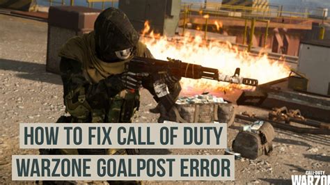 How To Fix Call Of Duty Warzone Error Goalpost Youtube