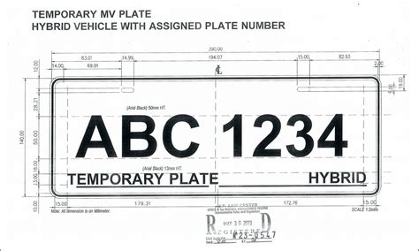 How Temporary License Plates Are Supposed To Look Like According To