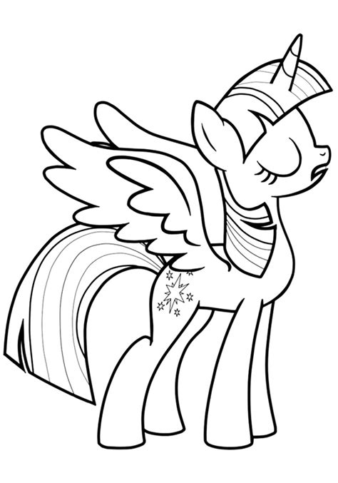 My magical princess twilight sparkle, revealed at the 2017 toy fair. Twilight Sparkle coloring pages to download and print for free