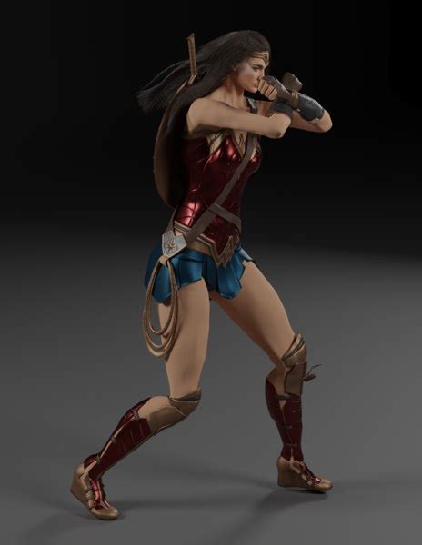D Wonder Woman TurboSquid