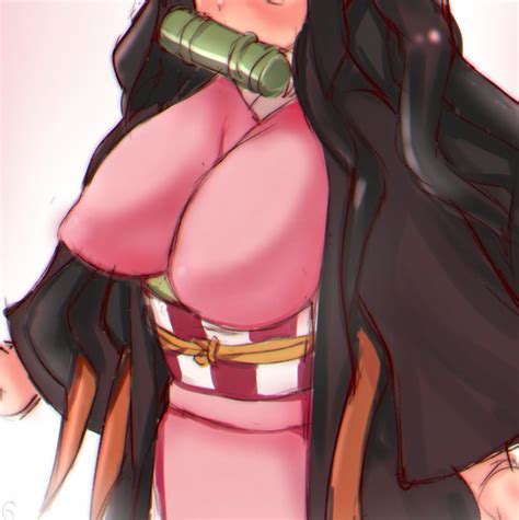 Rule 34 Alternate Breast Size Blush Demon Slayer Female Gag Haori