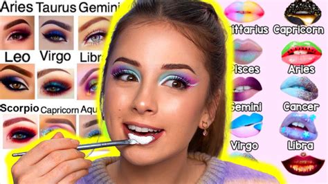 My Zodiac Sign Picks My Makeup Challenge Part 2 Youtube