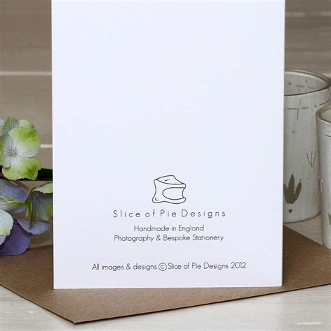 Thank You Greetings Card By Slice Of Pie Designs Notonthehighstreet Com