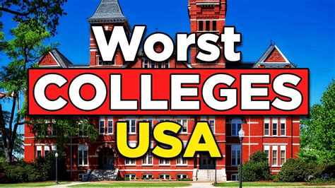 The 10 Worst Colleges In America 2021 Youtube