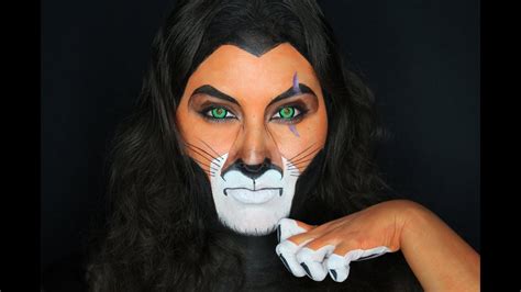 Scar The Lion King Face Paint Makeup Tutorial Youtube