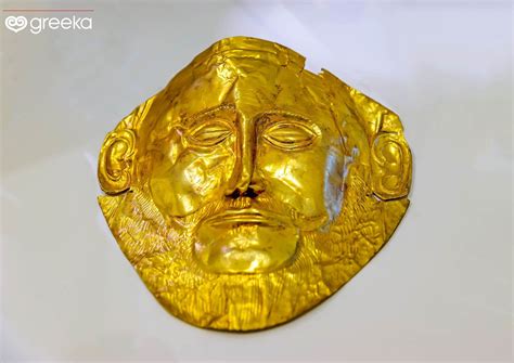 Mask Of Agamemnon From Mycenae Greece Greeka