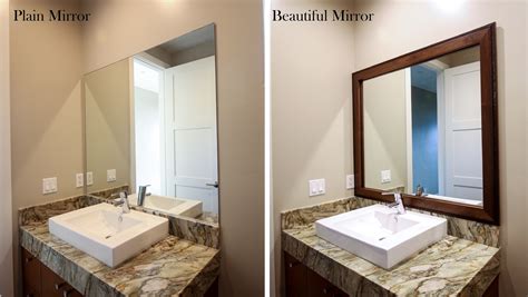 Custom Bathroom Mirror Frames Mirrorchic Diy Mirror Frame Kits Custom Bathroom Bathroom
