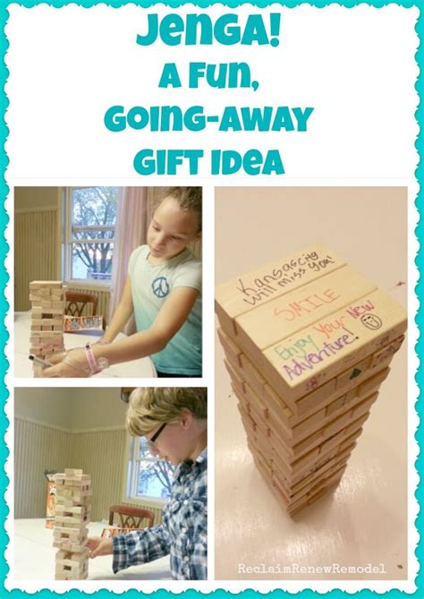 18 ideas for diy gifts for friends moving away bff. Whatever Wednesday: Jenga, a Fun Going-Away Gift Idea ...