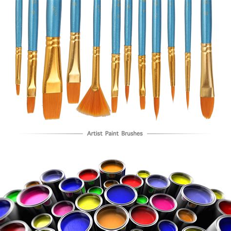 Paint Brush Set Eeekit 12pcs Artist Brushes For Painting With Acrylic