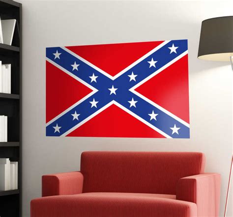 Confederate Flag Wall Decal Tenstickers