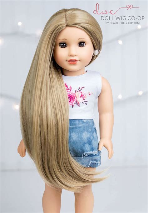 11 Sandy Ash Blonde Kelsy Custom Doll Wig Etsy Doll Clothes