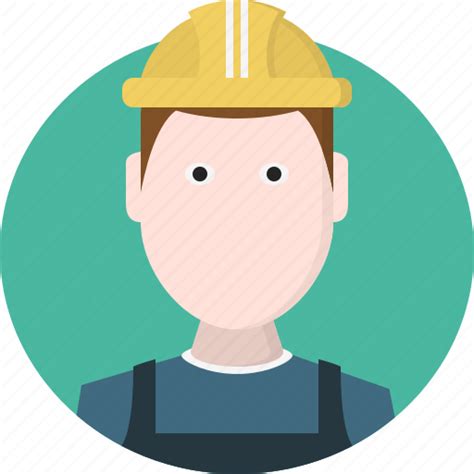 Avatar Construction Hard Hat Safety Safety Helmet Uniform Worker Icon