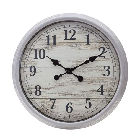 Kiera Grace Decorative Wall Clock 20 Inch Antiqued Gray With