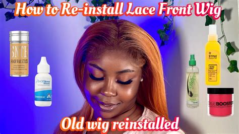 how to reinstall lace front wig how to melt lace wigs sis youtube