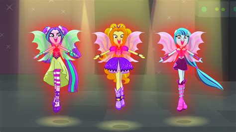 Adagio Dazzle Aria Blaze Equestria Girls Ponied Up Rainbow Rocks Safe Screencap