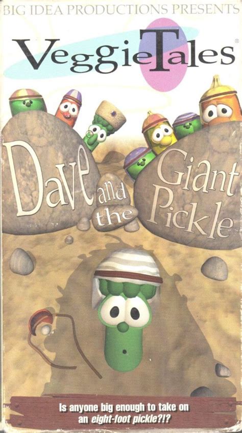 Dave And The Giant Pickle 1996 Vhs Veggietales Giant Pickle Veggie