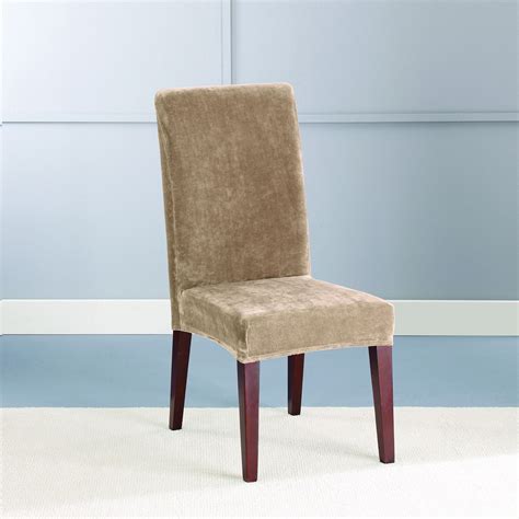 Buy dining tables and dining chairs at the warehouse. Stretch Plush Short Dining Chair Cover | Plus Size Dining ...