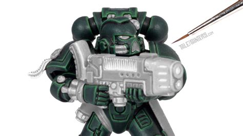 Tutorial How To Paint Dark Angels Power Armour Tale Of Painters