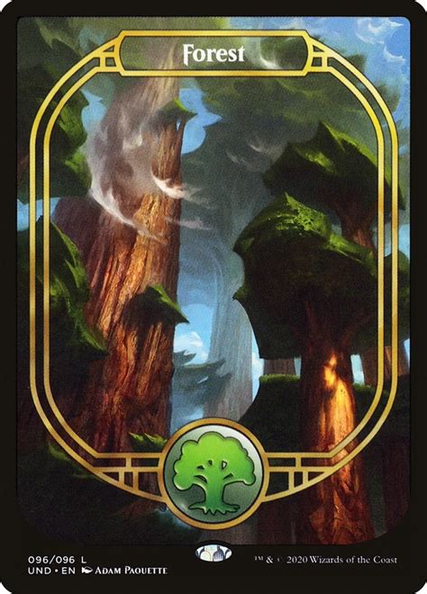 Forest Full Art Unsanctioned Magic The Gathering