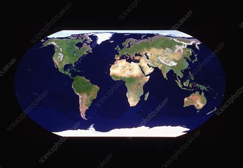 Whole Earth In Robinson Projection Stock Image E0500182 Science