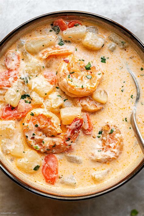 Instant Pot Creamy Shrimp Soup Recipe Potato Shrimp Chowder Recipe Shrimp Soup Recipes Soup