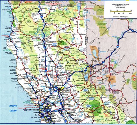 Map Of Northern California And Oregon Border Map Of Usa
