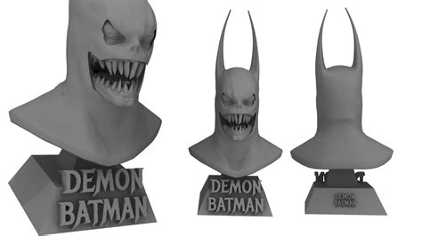 Stl File Demon Batman Batman Arkham Knight 🎲・3d Printing Template To