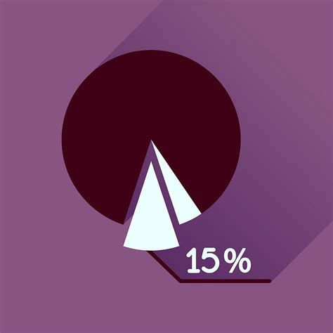 Flat Icon With Long Shadow Percent Chart Vector Eps Ai Uidownload