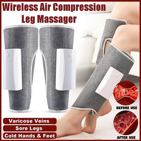 Wireless Leg Massager Air Compression Leg Massage Full Wrap Varicose