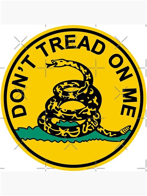 Dont Tread On Me Poster For Sale By Firstimpact Redbubble