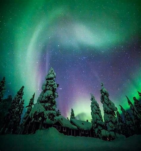 Good Saturday Dream Images Night Shot Lapland Aurora Borealis