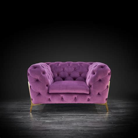 Purple Modern Sofa Set Regina