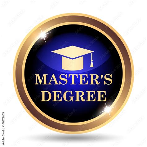 Masters Degree Icon Stock Illustration Adobe Stock