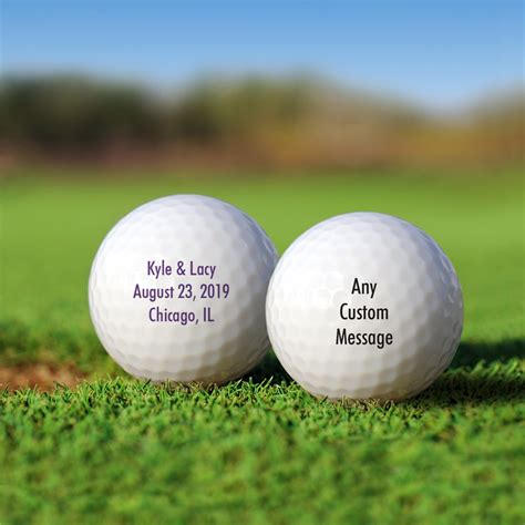 3 Line Message Personalized Golf Ball Set Tsforyounow