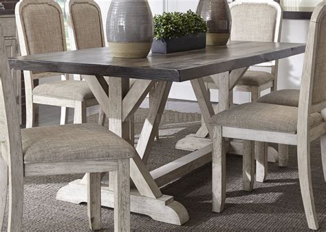 Purchasing a new dining table is an extremely personal experience for many reasons. Willowrun Dining Table 5Pc Set 619-DR - Weathered Gray ...