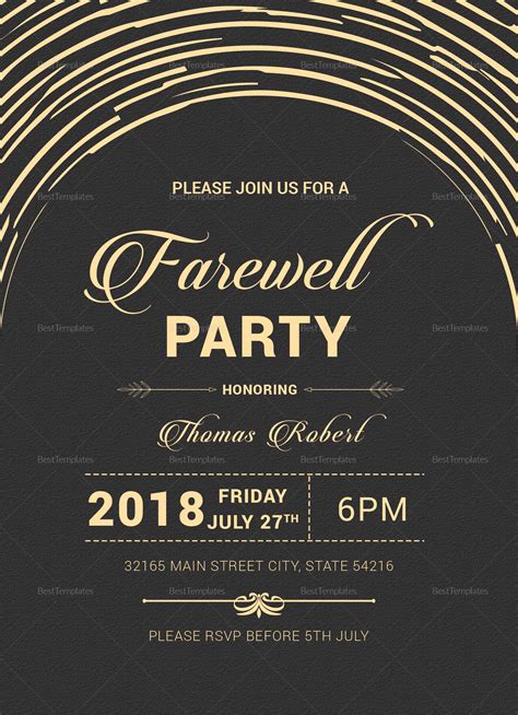 Farewell Invitation Artofit